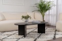 Hanah Home – Stylowy Stolik Kawowy do Salonu – Wykończenie Wood Black (Czarny Drewnopodobny) – Płyta 18 mm – 119 x 60 x 39,8 cm