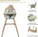 Kinderkraft Fini 2 – Wielofunkcyjne Krzesełko do Karmienia i Zabawy 2w1 – Drewniane Bukowe Nóżki – Łatwa w Czyszczeniu Ekoskóra