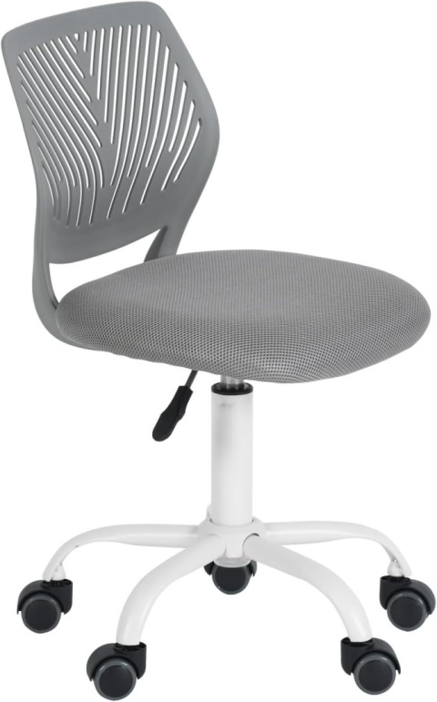 FurnitureR Macaron Krzesło Obrotowe do Biurka – Ergonomiczne Ażurowe Oparcie – Regulacja Wysokości – Stabilna Podstawa do 130 kg