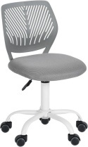 FurnitureR Macaron Krzesło Obrotowe do Biurka – Ergonomiczne Ażurowe Oparcie – Regulacja Wysokości – Stabilna Podstawa do 130 kg