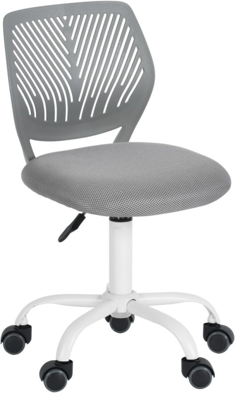 FurnitureR Macaron Krzesło Obrotowe do Biurka – Ergonomiczne Ażurowe Oparcie – Regulacja Wysokości – Stabilna Podstawa do 130 kg