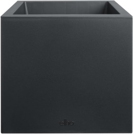 Elho Vivo Next Square 30 Donica Kwadratowa Living Black Niewidoczne Kółka i System Drenażu – Głęboka Czerń (Living Black)