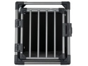 Trixie T39336 – Aluminiowa Klatka Transportowa do Samochodu – Transporter dla Psa Rozmiar M – Czarno-Szary – 55 × 61 × 74 cm