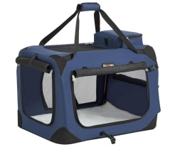 Feandrea Transporter i Kojec Turystyczny dla Psa i Kota – Rozmiar L – Metalowy Stelaż i Tkanina Oxford – 60 x 42 x 42 cm