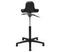 Topstar – Ergonomiczne Krzesło do Pracy Stojącej – Hoker Biurowy z Pianki PU – Regulacja Wysokości i Nachylenia – Czarny