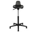 Topstar – Ergonomiczne Krzesło do Pracy Stojącej – Hoker Biurowy z Pianki PU – Regulacja Wysokości i Nachylenia – Czarny