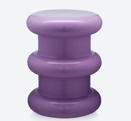Kartell – Pilastro – Stołek i Stolik Boczny 2w1 – Projekt: Ettore Sottsass- Liliowy (Lilac) – Ø35 x 46 cm – Indoor / Outdoor