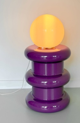 Kartell – Pilastro – Stołek i Stolik Boczny 2w1 – Projekt: Ettore Sottsass- Liliowy (Lilac) – Ø35 x 46 cm – Indoor / Outdoor