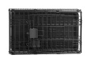 Amazon Basics – Wytrzymała Metalowa Klatka Kennelowa dla Małego Psa – Podwójne Drzwi – Czarna – 56 x 33 x 41 cm