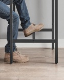 Vasagle LBT25X – Kwadratowy Wysoki Stół Barowy i Jadalniany – Styl Industrialny / Loft – Stalowa Rama i Podnóżek 60 x 60 x 92 cm