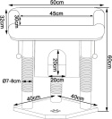 Lionto – Stabilny Drapak dla Kota z Jaskinią ,wysokość 60 cm – Mocny Sizal i Miękki Plusz – Jasnoszary – 40 x 40 x 60 cm