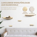 WOOWOOD® – Luksusowa Ścianka Wspinaczkowa i Zestaw Mebli Ściennych dla Kota – Lite Drewno, 2x Hamak i Schodki