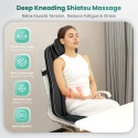 Snailax – Wielofunkcyjna Nakładka i Mata do Masażu Shiatsu na Fotel – Funkcja Głębokiego Podgrzewania i Wibracji