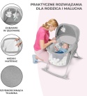 Kinderkraft LOVI 3w1 – Wielofunkcyjne Łóżeczko Dziecięce, Łóżko Turystyczne i Kołyska – Pałąk z Zabawkami