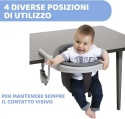 Chicco 360° – Innowacyjne Obrotowe Krzesełko Zawieszane na Stół i Fotelik do Karmienia – Regulacja w 6 Pozycjach