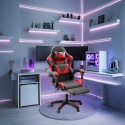 5SMART PLAYER CarbonX – Profesjonalny Obrotowy Fotel Gamingowy z Wysuwanym Podnóżkiem