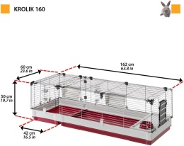 Ferplast® Krolik 160 – Ekologiczna Klatka Modułowa XXL dla Królika i Świnek Morskich
