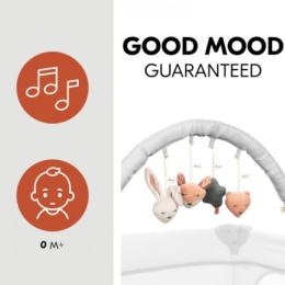 hauck Travel Bed Mobile Forest – Mobilny Łuk i Pałąk z Zabawkami do Łóżeczka Turystycznego oraz Fotelika