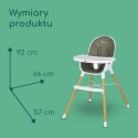 Bebeconfort Avista 2w1 – Ewolucyjne Krzesełko do Karmienia i Małe Krzesło do Zabawy – Styl Skandynawski