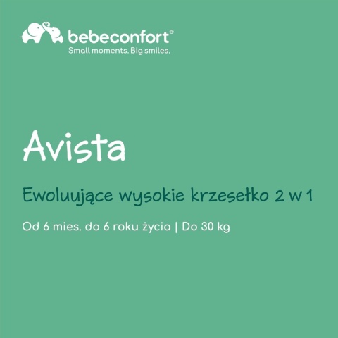 Bebeconfort Avista 2w1 – Ewolucyjne Krzesełko do Karmienia i Małe Krzesło do Zabawy – Styl Skandynawski