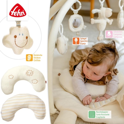 Fehn® BabyLOVE – Interaktywna Mata Edukacyjna 3D i Koc do Raczkowania z Pałąkami