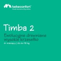 Bebeconfort Timba 2 – Wielofunkcyjne Ewolucyjne Krzesełko do Karmienia z Drewna Kauczukowego