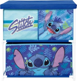 Arditex® Disney Lilo & Stitch – Licencjonowany Regał Dziecięcy z 3 Pojemnikami – Organizer i Szafka na Zabawki oraz Ubrania