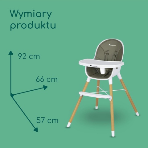 Bebeconfort Avista 2w1 – Ewolucyjne Krzesełko do Karmienia i Małe Krzesło do Zabawy – Styl Skandynawski