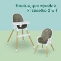Bebeconfort Avista 2w1 – Ewolucyjne Krzesełko do Karmienia i Małe Krzesło do Zabawy – Styl Skandynawski