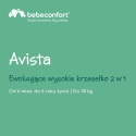 Bebeconfort Avista 2w1 – Ewolucyjne Krzesełko do Karmienia i Małe Krzesło do Zabawy – Styl Skandynawski