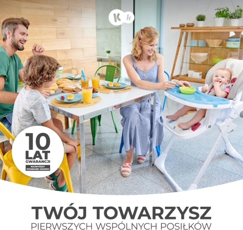 Kinderkraft® YUMMY – Komfortowe Krzesełko do Karmienia z Regulacją Wysokości i Oparcia