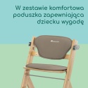 Bebeconfort Timba 2 z Poduszką – Wielofunkcyjne Ewolucyjne Krzesełko do Karmienia z Drewna Kauczukowego