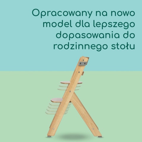 Bebeconfort Timba 2 z Poduszką – Wielofunkcyjne Ewolucyjne Krzesełko do Karmienia z Drewna Kauczukowego