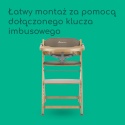 Bebeconfort Timba 2 z Poduszką – Wielofunkcyjne Ewolucyjne Krzesełko do Karmienia z Drewna Kauczukowego