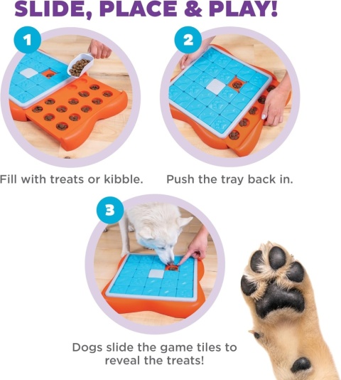 Outward Hound™ Nina Ottosson Challenge Slider – Interaktywna Zabawka Edukacyjna dla Psów