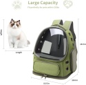 GixDix™ Kapsuła Premium – Ergonomiczny Plecak Transporter dla Kota i Małego Psa – Okno Bąbelkowe