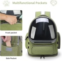 GixDix™ Kapsuła Premium – Ergonomiczny Plecak Transporter dla Kota i Małego Psa – Okno Bąbelkowe