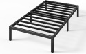 Zinus® Elias – Pancerna Stalowa Rama Łóżka Platformowego z Lamelami – 90 x 200 cm (Wysokość 36 cm)