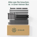 Zinus® Elias – Pancerna Stalowa Rama Łóżka Platformowego z Lamelami – 90 x 200 cm (Wysokość 36 cm)