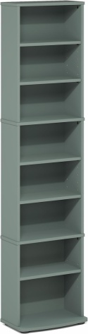 Furinno® JAYA – Ekskluzywny Pionowy Regał Multimedialny i Biblioteczka 8-Poziomowa – Regulowane Półki