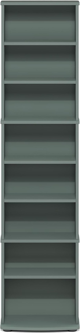 Furinno® JAYA – Ekskluzywny Pionowy Regał Multimedialny i Biblioteczka 8-Poziomowa – Regulowane Półki
