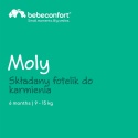 Bebeconfort® Moly – Przenośne Składane Krzesełko Podróżne do Karmienia – Nakładka Podwyższająca na Krzesło