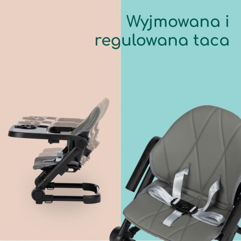 Bebeconfort® Moly – Przenośne Składane Krzesełko Podróżne do Karmienia – Nakładka Podwyższająca na Krzesło