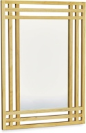 Relaxdays – Nowoczesne Lustro Ścienne w Ramie z Drewna Sosnowego – Motyw Siatki / Kratki – Kolor Naturalny Brąz – 70 x 50 x 2 cm