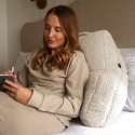 icon Teddy Bear Fluffy Fleece – Duża Puszysta Poduszka Wypoczynkowa z Oparciem i Ramionami (Cuddle Cushion)
