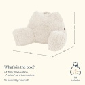 icon Teddy Bear Fluffy Fleece – Duża Puszysta Poduszka Wypoczynkowa z Oparciem i Ramionami (Cuddle Cushion)