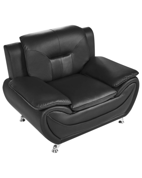 Beliani® Leira – Elegancki Fotel Klubowy z Ekoskóry (111 x 78 x 86 cm) – Powłoka Easy-Clean