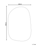 Beliani® Mitha – Luksusowy Dywan Ręcznie Tuftowany o Nieregularnym Kształcie (200 x 300 cm) – Szlachetna Wiskoza i Wełna