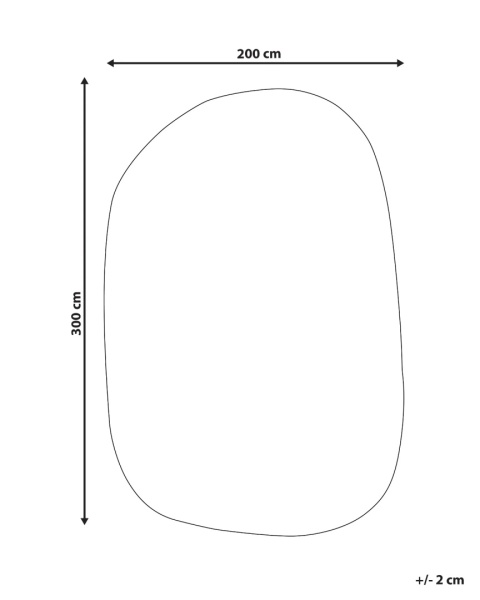 Beliani® Mitha – Luksusowy Dywan Ręcznie Tuftowany o Nieregularnym Kształcie (200 x 300 cm) – Szlachetna Wiskoza i Wełna