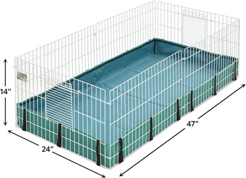 MidWest Homes for Pets® – Profesjonalna Klatka Modułowa dla Świnek Morskich – 119 x 61 x 36 cm – Powierzchnia 0,7 m²